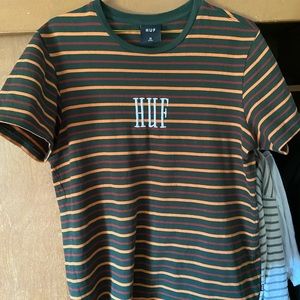 Huf Stripped T Shirt